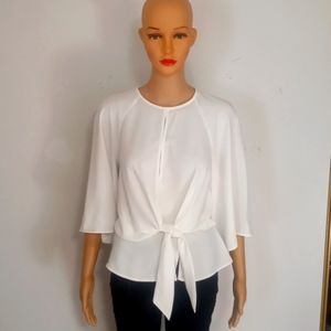 Top Shop Tie Front BackOut Blouse